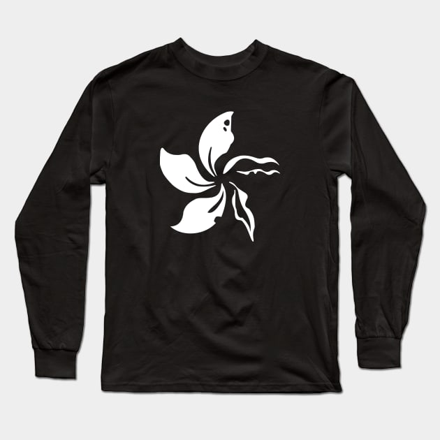 Wilted Bauhinia Flag -- 2019 Hong Kong Protest Long Sleeve T-Shirt by EverythingHK